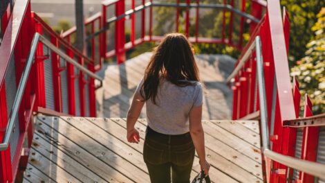 Les escaliers rouges de Lévis